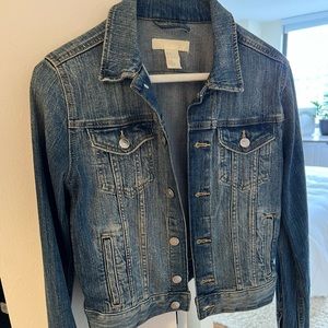 H&M Distressed Demin Jacket Size 2